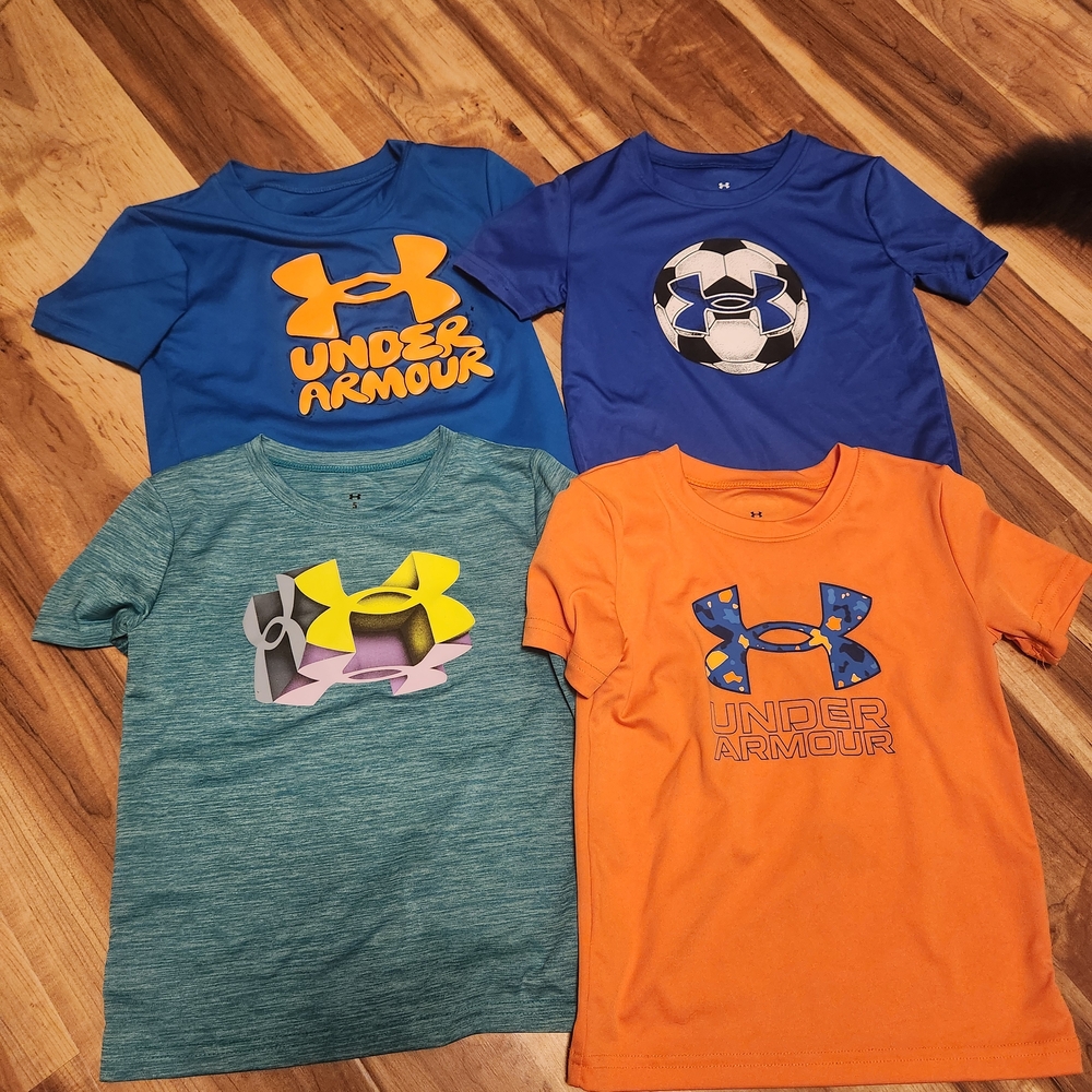 Under Armour Kids' Graphic T-Shirts - Blue, Green, Orange